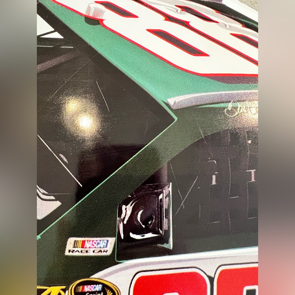 Dale Earnhardt Jr Metal race car #88 Sign 2008 Winners Circle NASCAR 21" Green - Picture 3 of 7